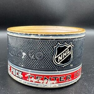 NHL Center Ice Official Game Puck & Display Case Container Made Canada Vintage‎